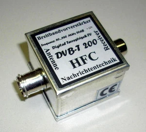 DVB-T 200 Vorverstärker Digital Terrestrisch-TV / FS (für 12 V-Receiver) - Picture 1 of 1