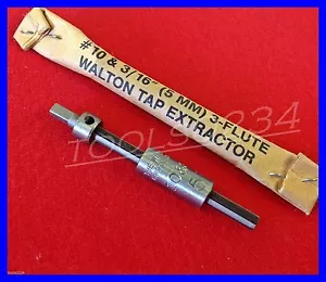 #10 5mm 3/16" Walton 10103 Tap Extractor 3 Flute USA - Bild 1 von 6