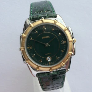 Jaguar Classic Coupe Car Accessory British Racing Green Swiss Made Luxury Watch - Picture 1 of 24