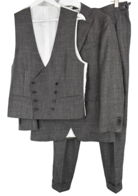 Suitsupply Havana Patch Fl Slim Ferrara DB Vigo ZC Suit Men UK 38 3 In 1 - Image 1 of 4