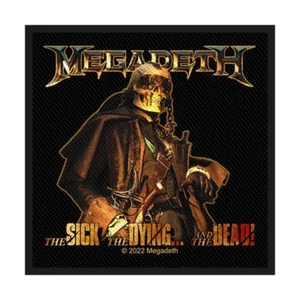 MEGADETH THE SICK THE DYING THE DEAD WOVEN SEW ON OFFICIALLY LICENSED - Imagen 1 de 5
