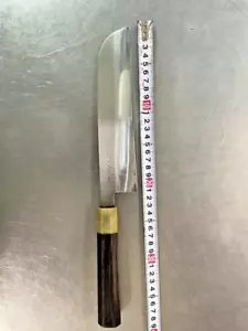 Aritsugu Usuba Japanese Kitchen Knife Single bevel Blue Steel 205mm Ebony Unused - Picture 1 of 4