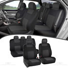 Car Seat Covers for Sedan SUV Truck Set Split Bench Zippers - Charcoal Gray