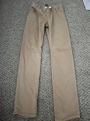 Pantalones de vestir Gap caqui para niños, elásticos ajustados talla XXL, pestañas ajustables Foto 1 de 4