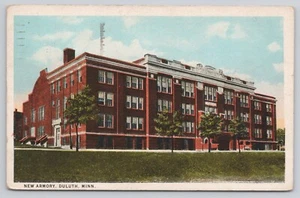 Armory Building Duluth MN Minnesota Postkarte 1934 - Bild 1 von 2