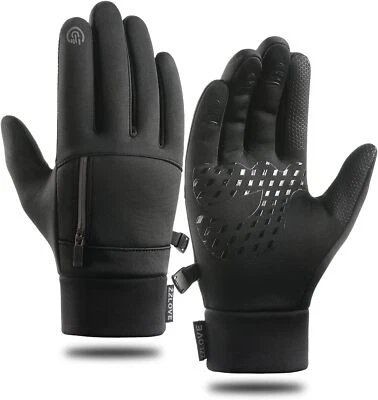 Guantes Esquí Invierno Pantalla Táctil Antideslizante Guante Resistente al Agua con Bolsillo con Cremallera Foto 1 de 4
