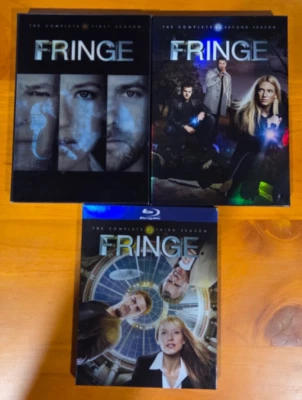 FRINGE Seasons 1, 2 (DVD) & 3 Blu-ray (Region 1) Used - image 1 of 2