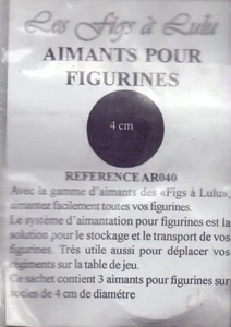 REF AR040 SACHET DE 3 AIMANTS 4 CM DE DIAMETRE - Imagen 1 de 1