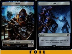 1x - HERO \\ COPY Token (04/01) - FOIL - Final Fantasy - T NM MTG - Picture 1 of 1
