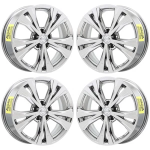 18" Nissan Rogue Bright Chrome wheels rims Factory OEM set 62747 EXCHANGE - Picture 1 of 8