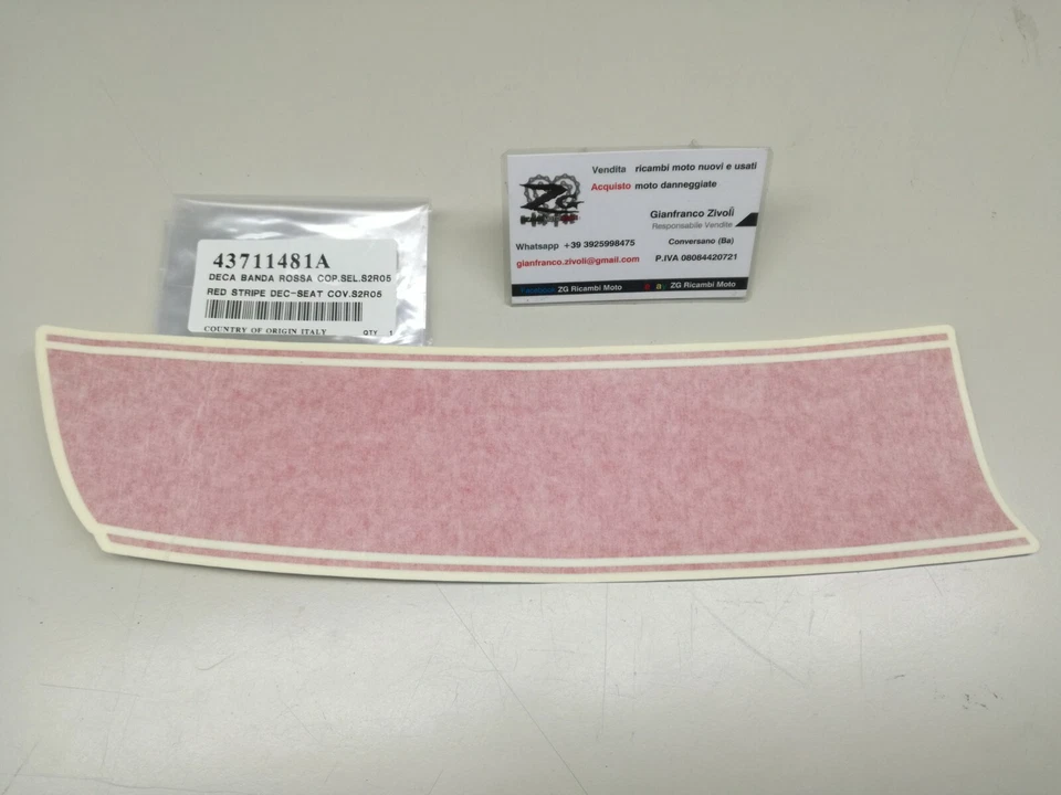43711481A Originale Ducati S2R banda decal cover sella monoposto adesivo