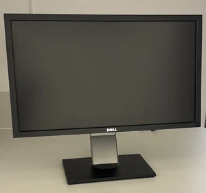 Computer-Bildschirm: Dell, LCD-Monitor P2411Hb, ca. 24 Zoll, schwarz - Bild 1 von 3