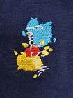 Paul Smith Mens Italian Socks Embroidered PaintSplatter Navy F635 OneSize Cotton
