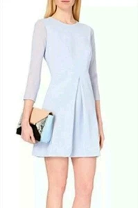 Vestido Ted Baker Namour Plisado Línea A Ted Talla 4 (US 10) - Imagen 1 de 2