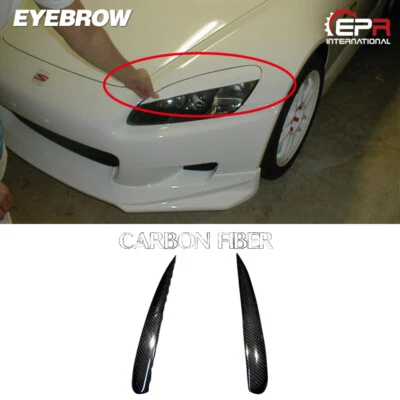Cubierta de cejas de párpados faros delanteros de fibra de carbono para Honda S2000 2 un. Foto 1 de 2