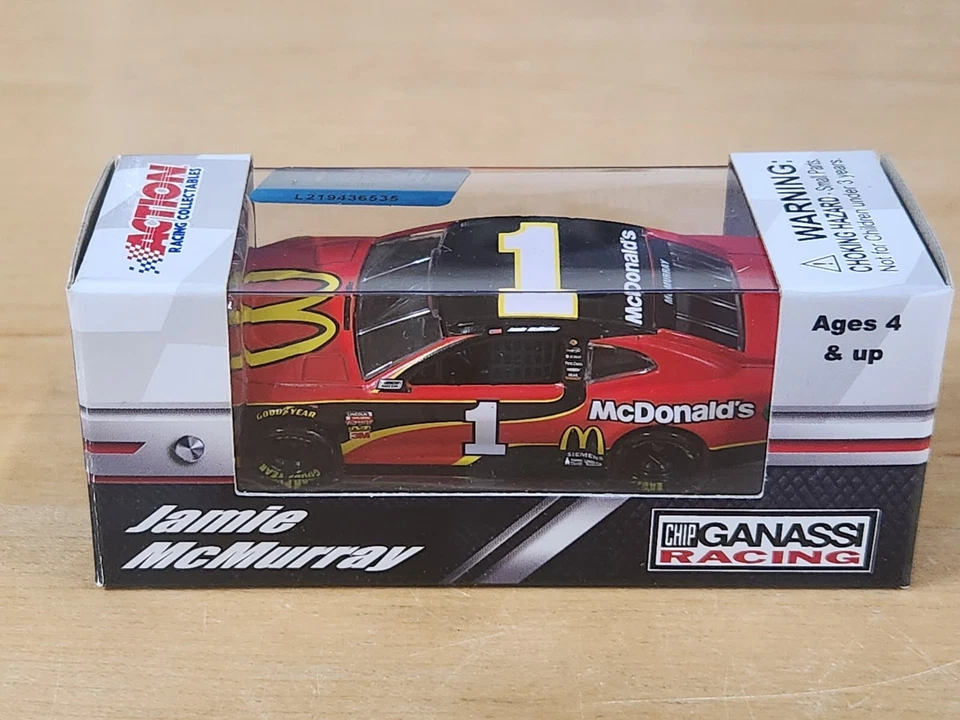 2018 #1 Jamie McMurray McDonalds 1/64 acción NASCAR diecast Foto 1 de 1