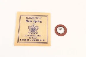 Hamilton tamaño 21/o - número de pieza de reloj 7421 - MX1789 - Imagen 1 de 1