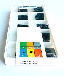 Inserto de fresado SECO LOEX120708TR-M12, MM4500 ORIGINAL SUECIA NUEVO 10 piezas. - Imagen 1 de 2