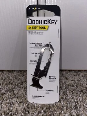 Nite Ize Doohickey 6x Llave Herramienta Negro Acero Inoxidable Compacto Llavero Multi Herramienta Foto 1 de 2