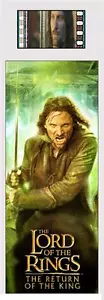 LORD OF THE RINGS Return of the King of Gondor ARAGORN MOVIE FILM CELL BOOKMARK - Foto 1 di 1