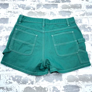 Dickies Shorts Women Green 5 27 Green Carpenter Jean Jorts Work Wear Y2K Ladies - Picture 1 of 12