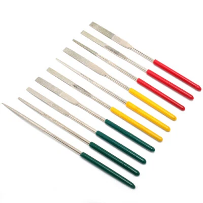 10Pcs Diamond Needle Files Ultra-thin Flat Files for Polishing Wood Glass Tool - Image 1 of 4