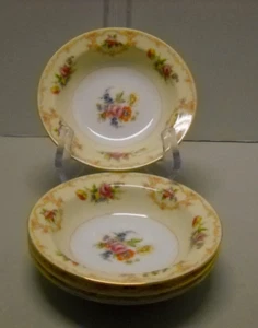Noritake China Ramona Muster 6504 Japan Beeren Obst Dessert Schalen 4er Set - Bild 1 von 12