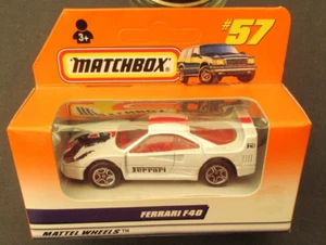 matchbox Ferrari F40 no57 1998 white - Picture 1 of 2