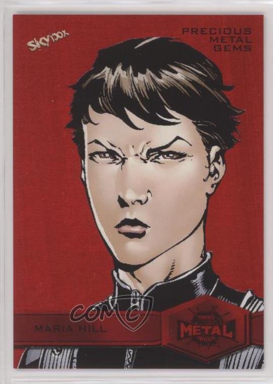 2022 Marvel Metal Universe Spider-Man High Series PMG Red 38/100 Maria Hill #148