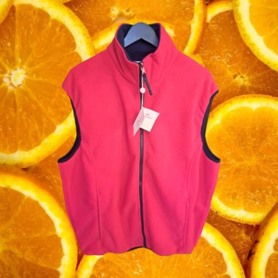 Nuevo Chaleco Polar Bob Timberlake Rojo Cremallera Completa Talla Grande [D] Foto 1 de 4