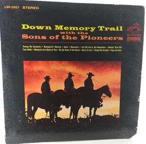 Sons Of The Pioneers Down Memory Trail Album Vinyl 1964RCA Victor Stereo LSP2957 - Picture 1 of 9