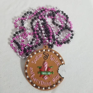 Karneval Perlen Zucker & Gewürz 22" Spezialität Halskette New Orleans Karneval - Bild 1 von 6