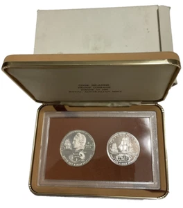 1973 Cook Islands Silver Proof Set. 2 ½ Dollars, 7 ½ Dollars in OGP - 1.8 ASW - Picture 1 of 15