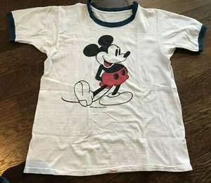 Vintage 1970’s s Mickey Mouse Ringer T-Shirt Medium Walt Disney Productions  - Picture 1 of 8