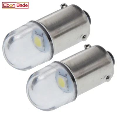 2Pcs LED 6V 6 Volt BA9S T4W 233 Xenon White Car Motor Side Light Bulbs Lamps DC - Image 1 of 4