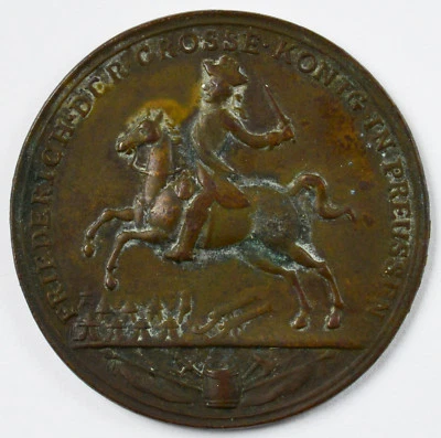 Medaille Bronze Brandenburg Preussen Friedrich II. Schlacht bei Rosbach 1757 - Bild 1 von 2
