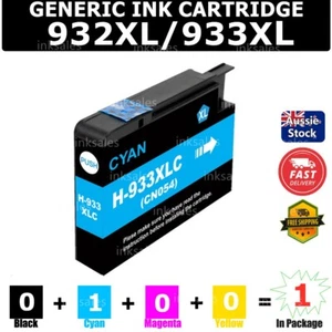 1x Generic 933XL HP933 Cyan Ink Cartridge For HP 6100 6600 6700 7510 7610 7612 - Picture 1 of 2