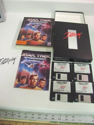BIG BOX PC GAME • 1993 INTERPLAY • STAR TREK 25th anniversary - Image 1 of 4