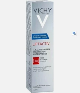 Cuidado de ojos reafirmante antiarrugas Vichy Liftactiv HA 15 ml - CAJA DAÑADA - Imagen 1 de 1