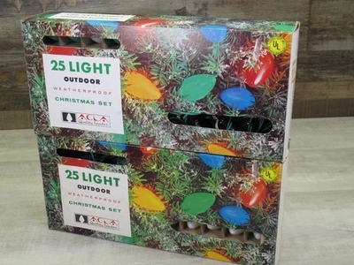 Vintage ACLA 25 Light Outdoor Christmas Lights Set (QTY 2 Sets) - Image 1 of 4