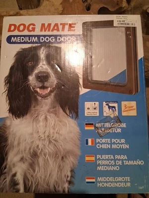 Puerta mediana para perro o gato compañero marrón impecable estado sin usar Ref.215B Foto 1 de 4