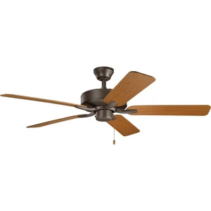 Kichler Lighting 330018SNB Basics Pro Indoor Ceiling Fan Satin Natural Bronze - Picture 1 of 11