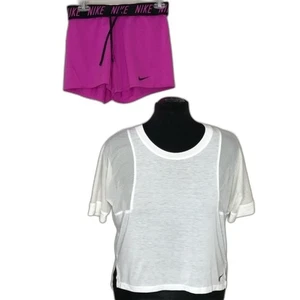 Conjunto corto Nike XS pantalones cortos y malla de gran tamaño - Imagen 1 de 6