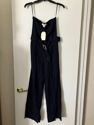 Jersey para mujer Monteau mezcla de lino azul marino talla mediana nuevo con etiquetas Foto 1 de 4