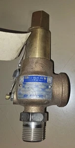 3/4" Kunkle Pressure Relief Valve, MDL# 913BDDM01, Set 600 PSIG, Cap. 84.1 GPM - Picture 1 of 6