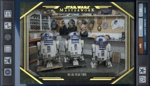 Star Wars Card Trader Masterwork 2024 - Behind The Scenes Canvas R2-D2 Plus Two - Picture 1 of 1