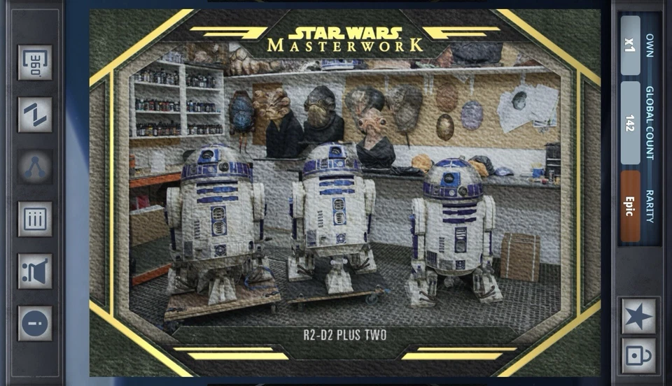 Star Wars Card Trader Masterwork 2024 - Behind The Scenes Canvas R2-D2 Plus Two - Image 1 of 1
