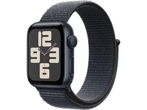 Apple Watch SE (2024), GPS, 44 mm, Caja de aluminio Medianoche, Vidrio delantero - Imagen 1 de 8