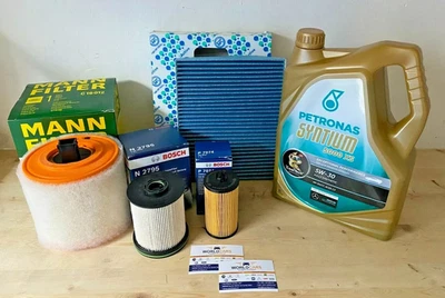 BOSCH KIT TAGLIANDO 4 FILTRI 5 LT LITRI OLIO PETRONAS 5W30 OPEL ASTRA K 1.6 CDTI