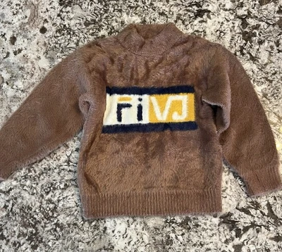 5/6 New Long Sleeve Knit Soft Boys Girls Childrens Multicolor Sweater Pullover - Image 1 of 4